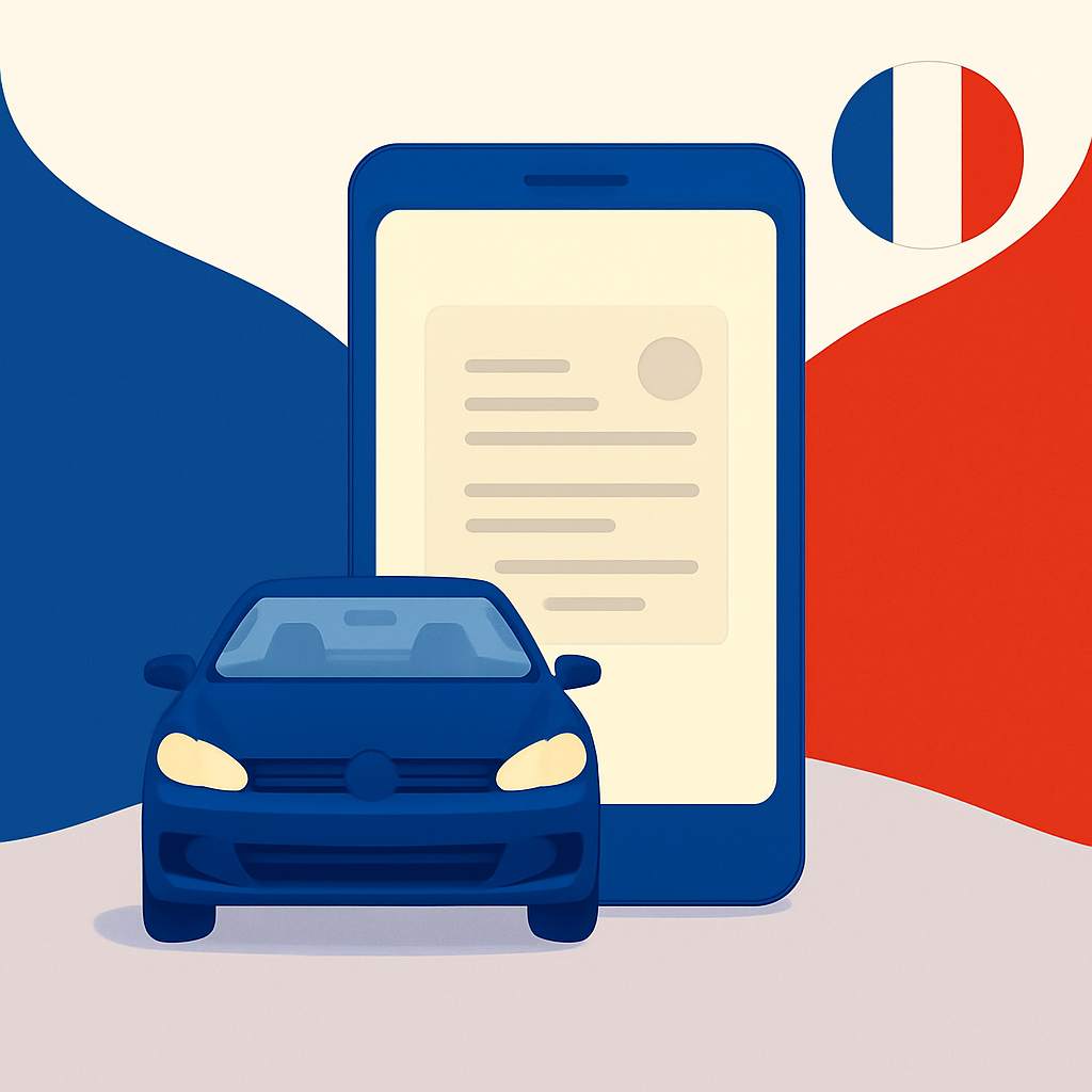 La carte grise sur smartphone : ce que France Identité change